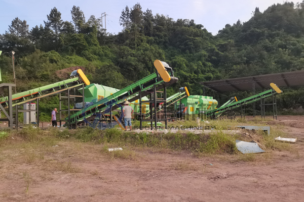 河北石家莊混合垃圾處置現場